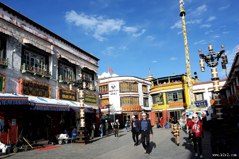 西藏拉萨八廓街人文风景图片大全