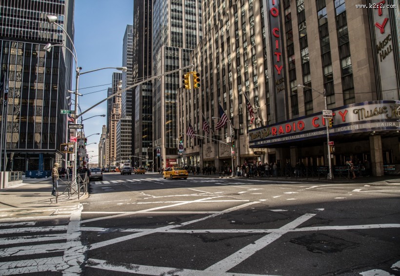 美国纽约街头风景图片