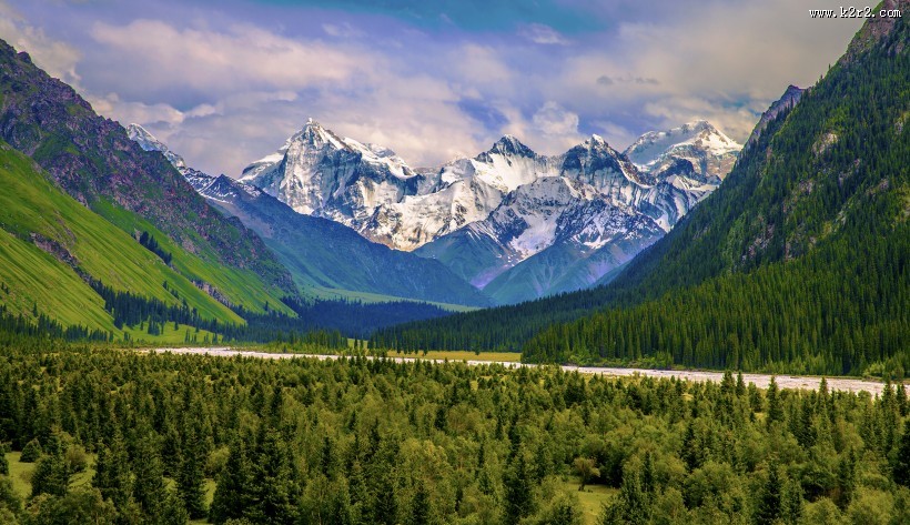 新疆夏塔风景图片