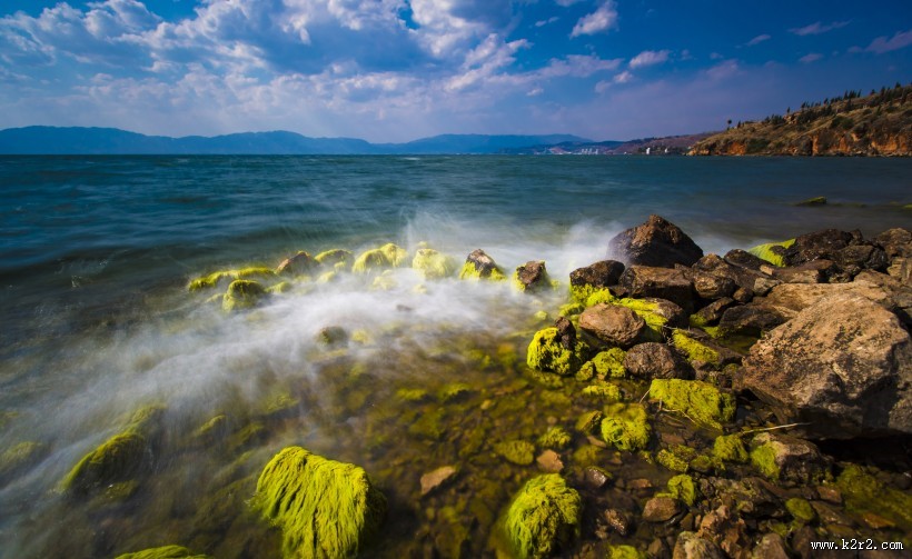 云南抚仙湖风景图片