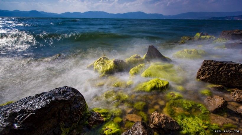 云南抚仙湖风景图片