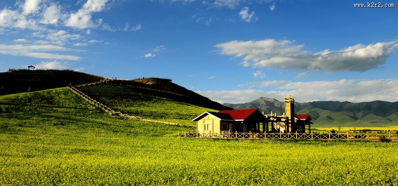 青海门源风景图片