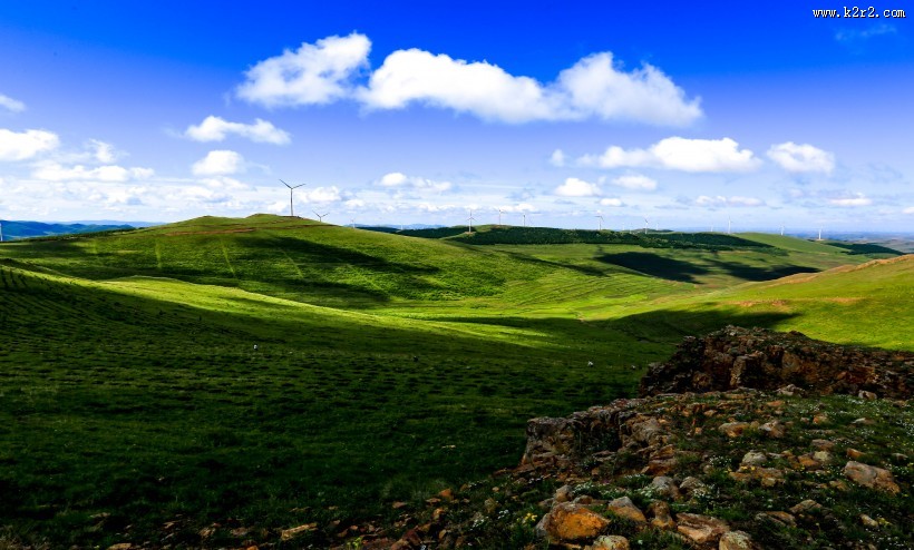 河北草原天路风景图片