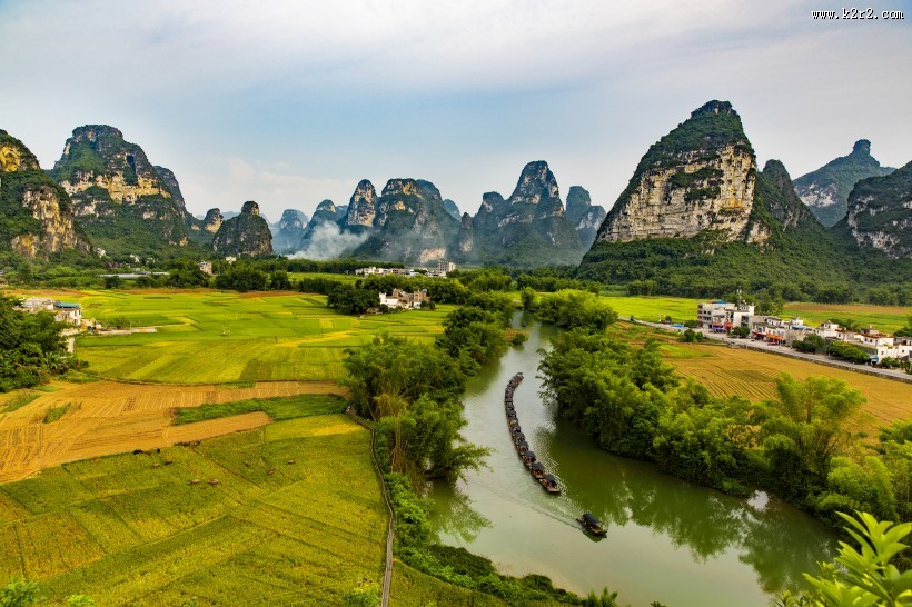 广西明仕田园风景图片