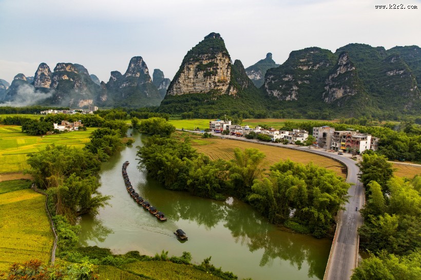 广西明仕田园风景图片