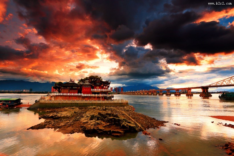 福州金山寺风景图片