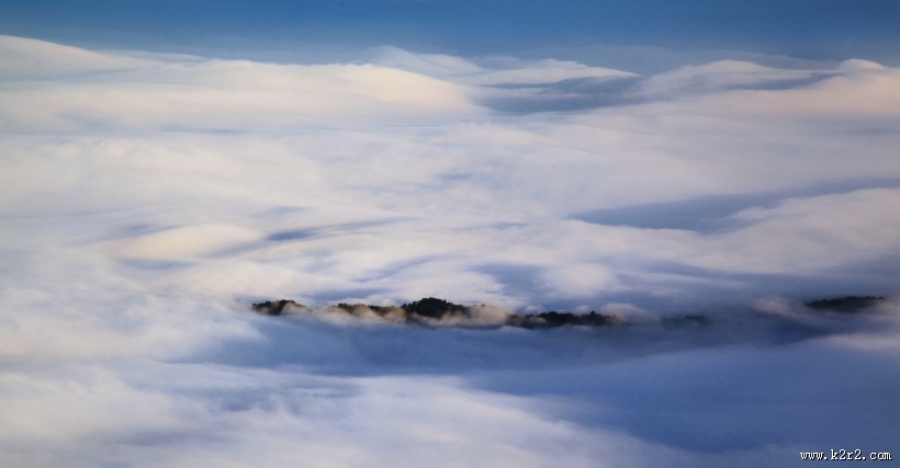 雾锁阳明山风景图片大全