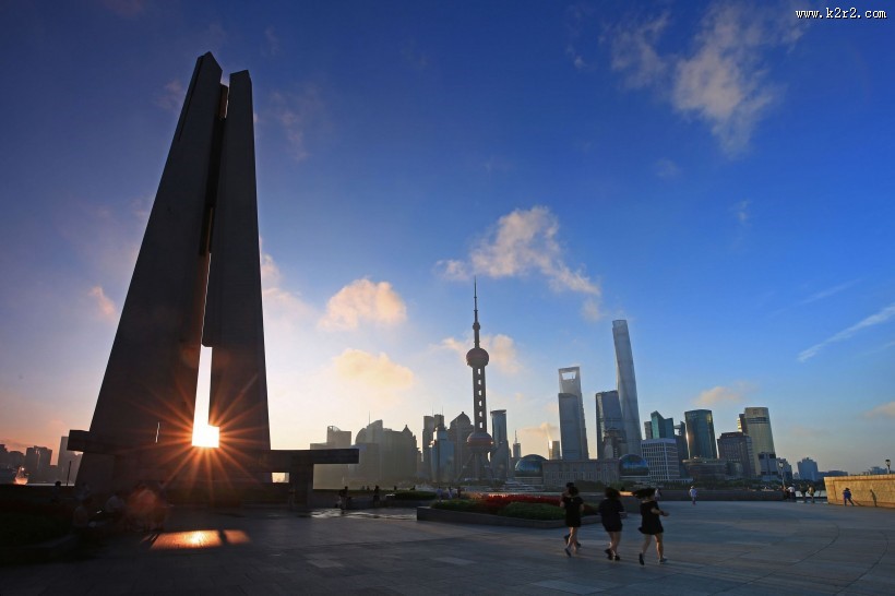 上海外滩的早晨风景图片大全