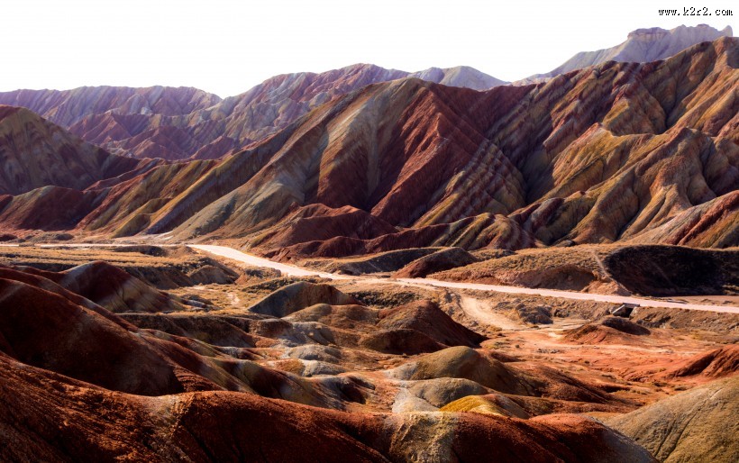 甘肃张掖丹霞地貌风景图片