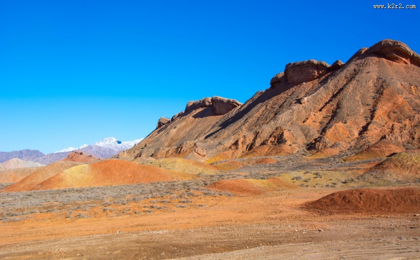 甘肃张掖丹霞地貌风景图片