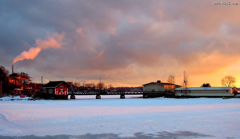 芬兰的雪图片