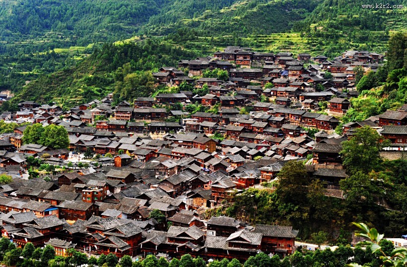 贵州西江千户苗寨风景图片