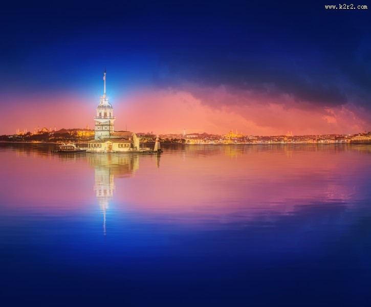 繁华城市夜景图片