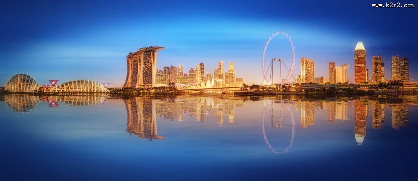 繁华城市夜景图片