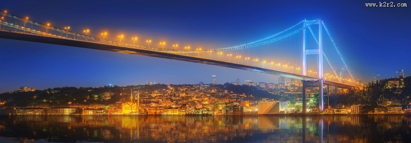 繁华城市夜景图片