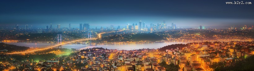 繁华城市夜景图片