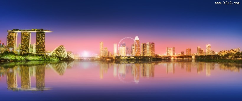 繁华城市夜景图片