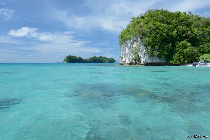 帕劳的海洋和沙滩风景图片
