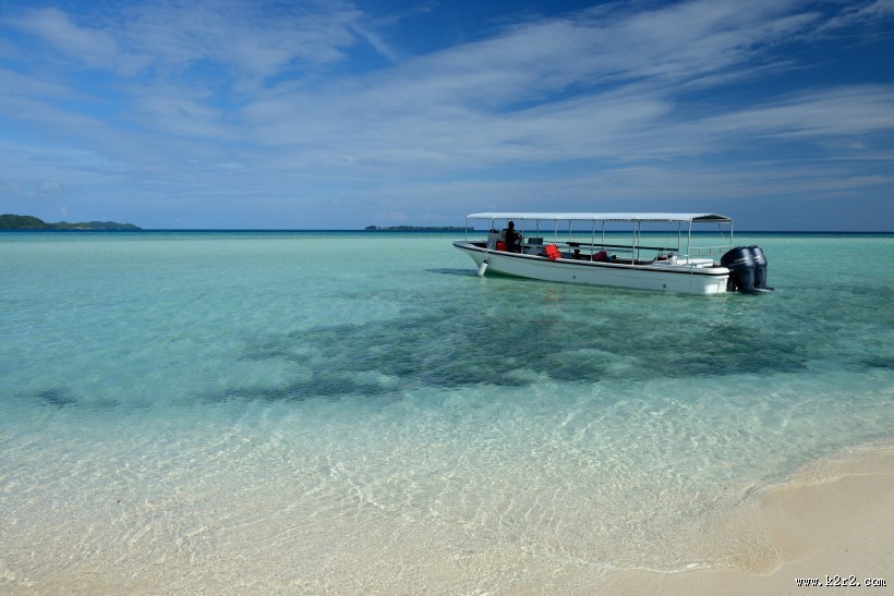 帕劳的海洋和沙滩风景图片