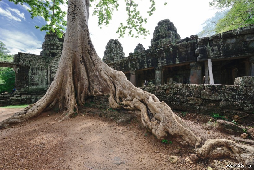柬埔寨斑黛喀蒂寺风景图片