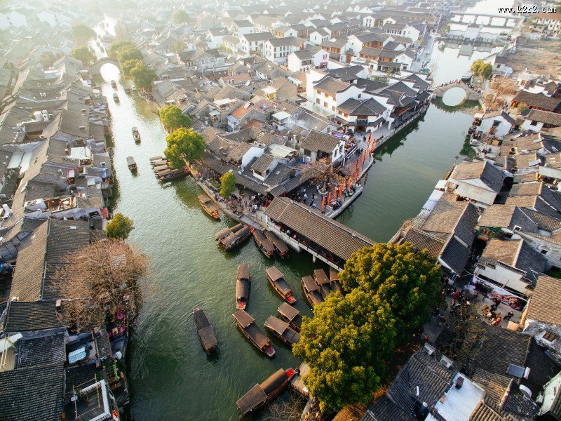 浙江西塘古镇风景图片