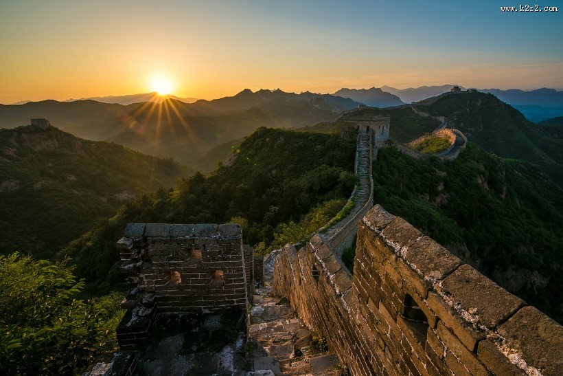 秀美金山岭长城风景图片大全