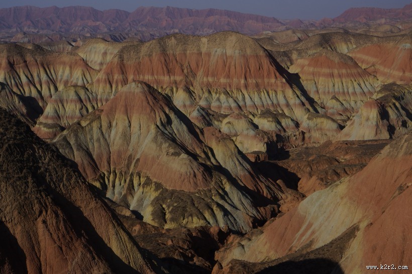 甘肃兰州杏花村丹霞地貌图片