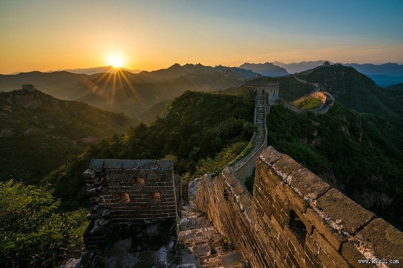 秀美金山岭长城风景图片大全