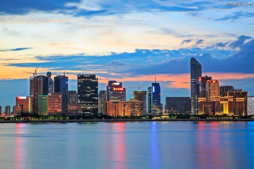 钱塘江夜景图片