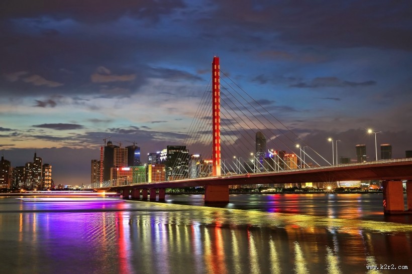 钱塘江夜景图片
