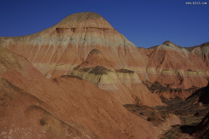 甘肃兰州杏花村丹霞地貌图片大全