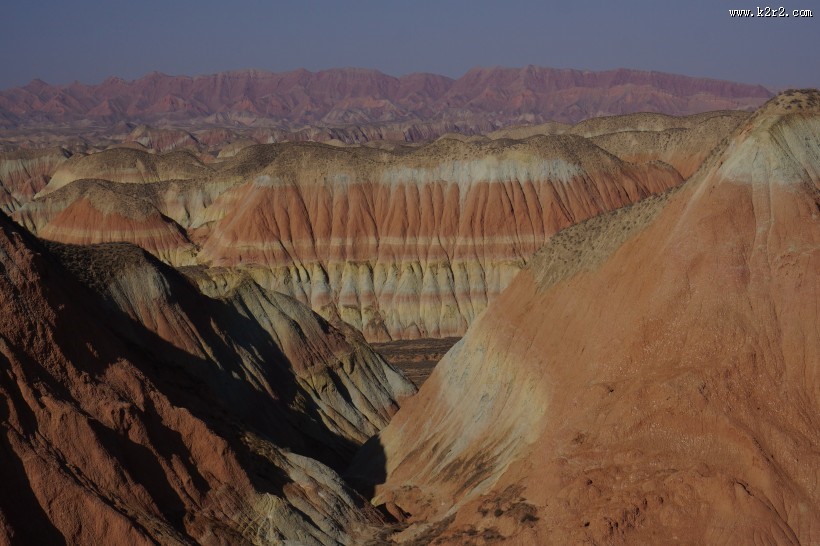 甘肃兰州杏花村丹霞地貌图片大全
