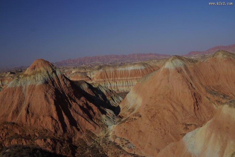 甘肃兰州杏花村丹霞地貌图片大全