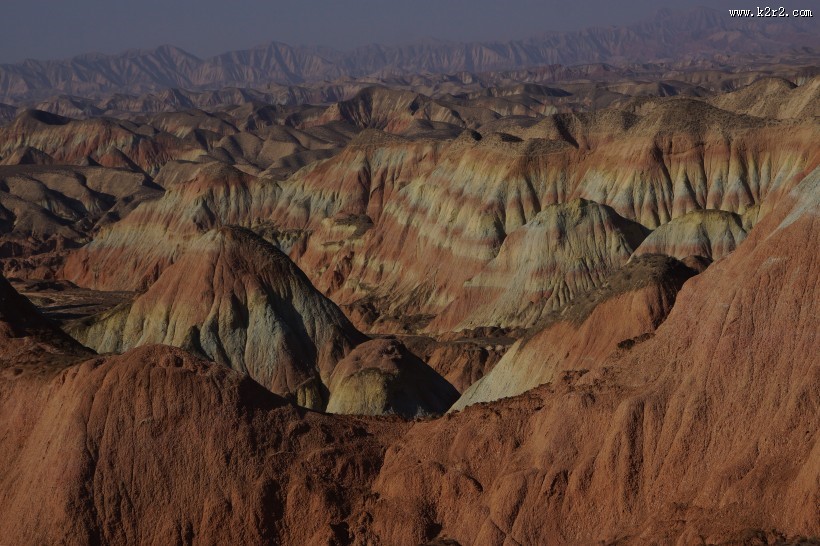 甘肃兰州杏花村丹霞地貌图片大全