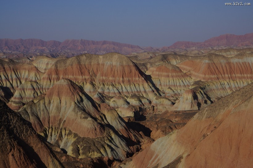 甘肃兰州杏花村丹霞地貌图片大全