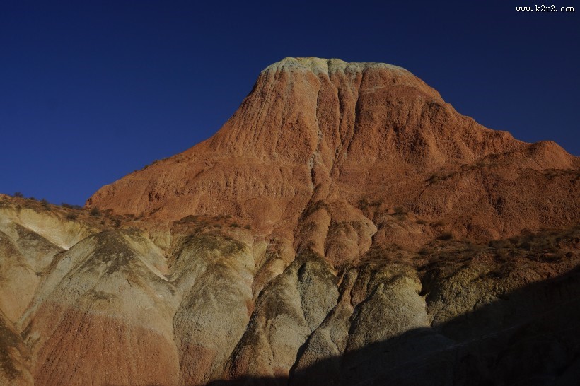 甘肃兰州杏花村丹霞地貌图片大全