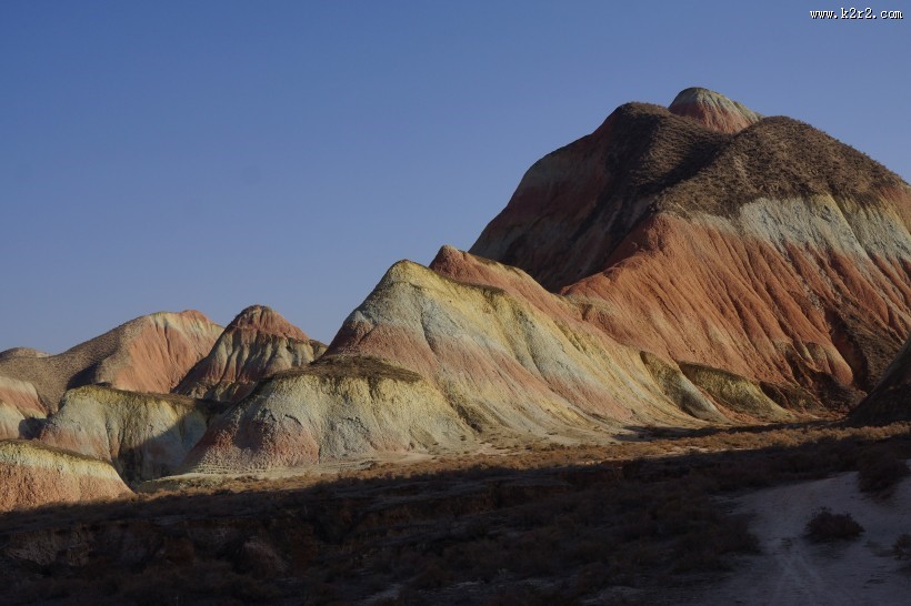 甘肃兰州杏花村丹霞地貌图片大全