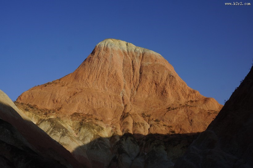 甘肃兰州杏花村丹霞地貌图片大全