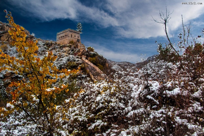 北京河防口长城风景图片