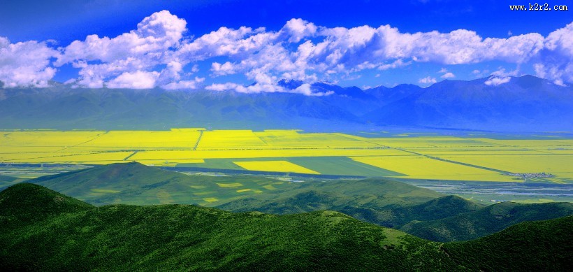 大美青海门源风景图片