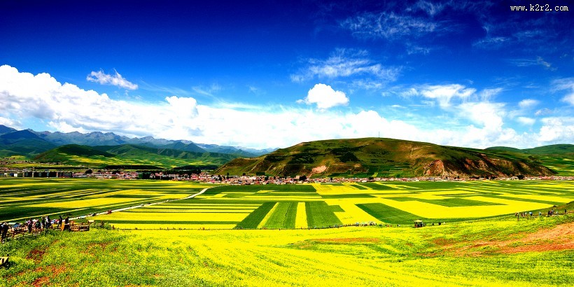 大美青海门源风景图片