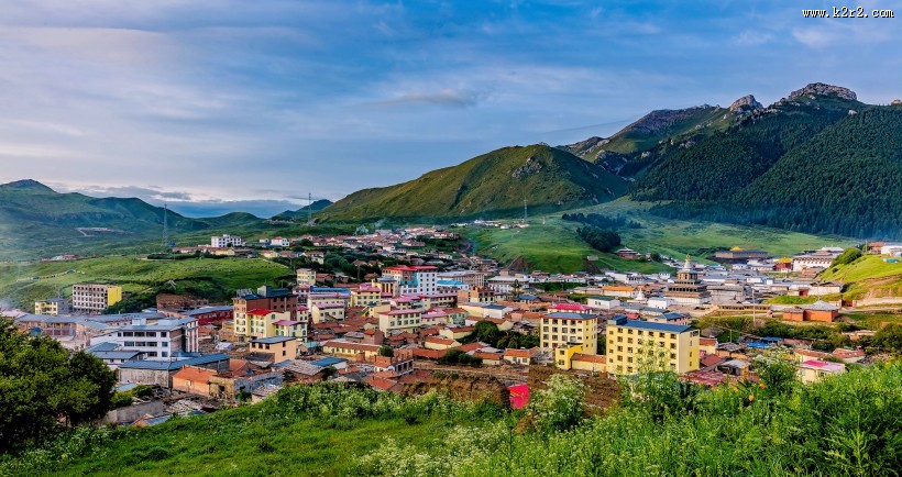 甘肃郎木寺风景图片
