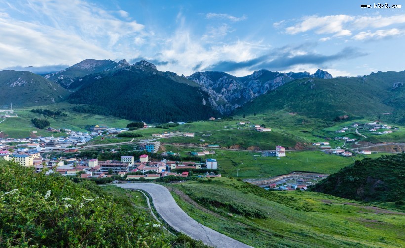 甘肃郎木寺风景图片