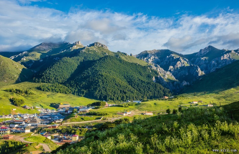 甘肃郎木寺风景图片