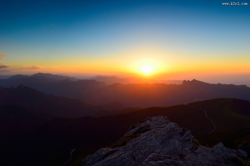 西安秦岭光头山风景图片