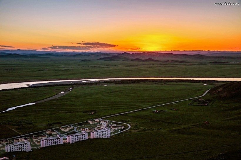 九曲黄河第一湾风景图片