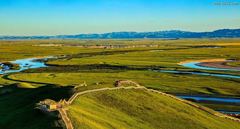 九曲黄河第一湾风景图片