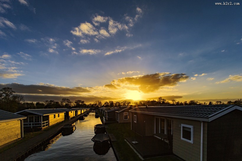荷兰羊角村风景图片