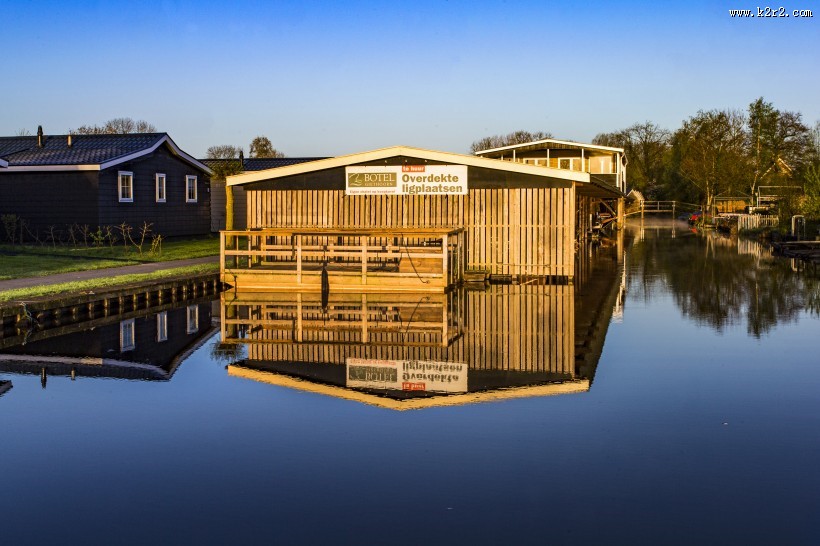 荷兰羊角村风景图片