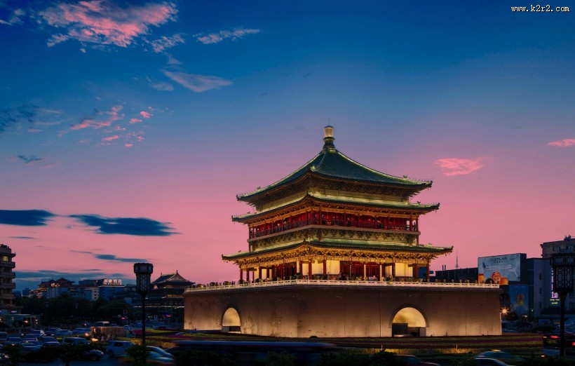 西安钟鼓楼图片